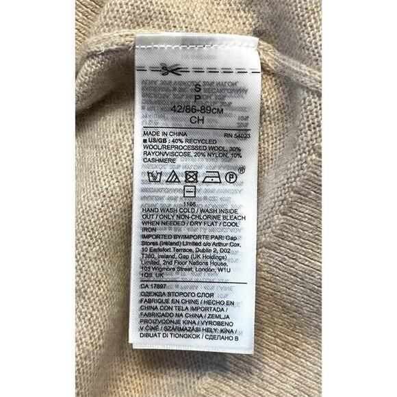 Banana Republic Women's Sweater Wool-Cashmere Blend Pullover Earthy S Crewneck - Picture 8 of 8